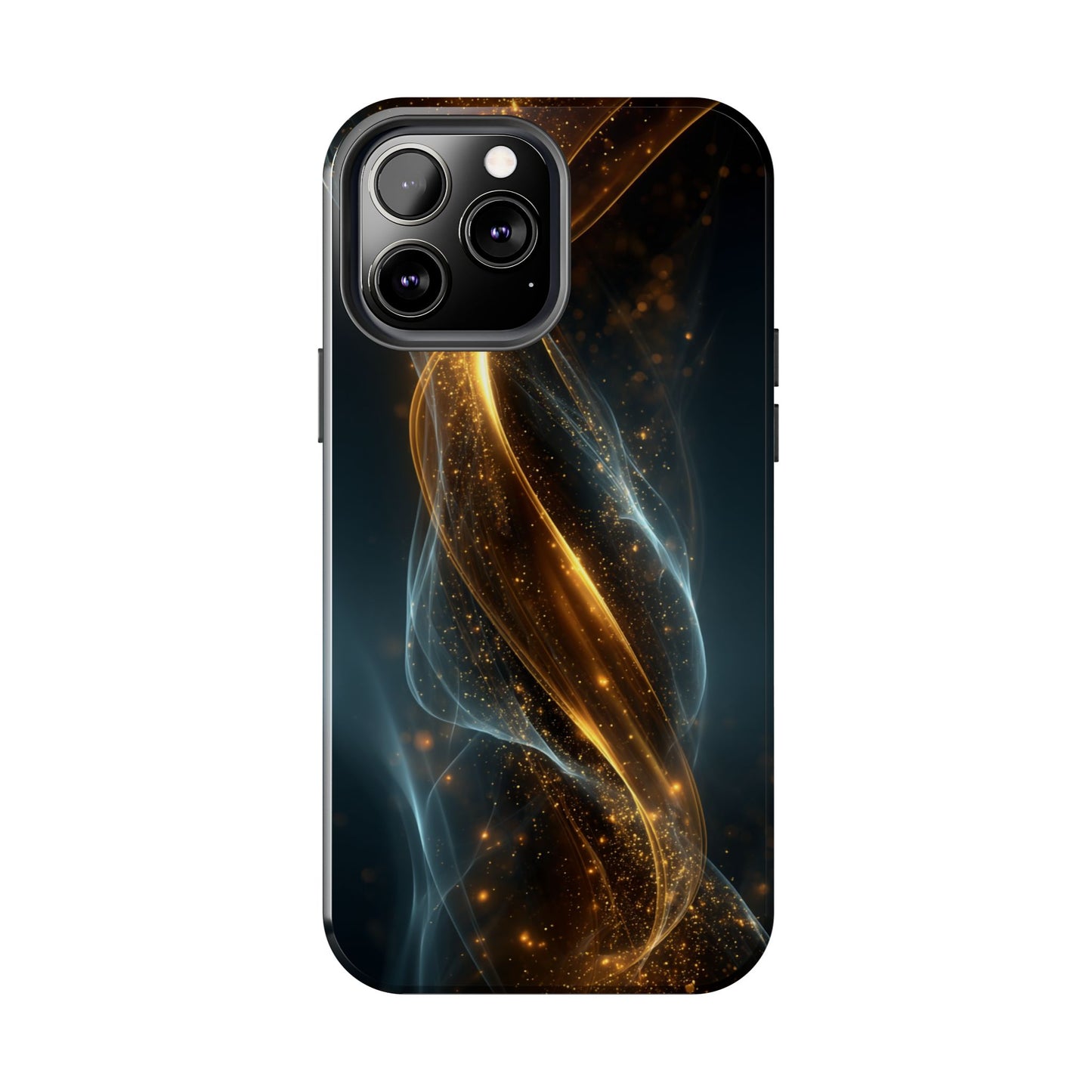 Stylish Tough Phone Case with Elegant Swirl Design
