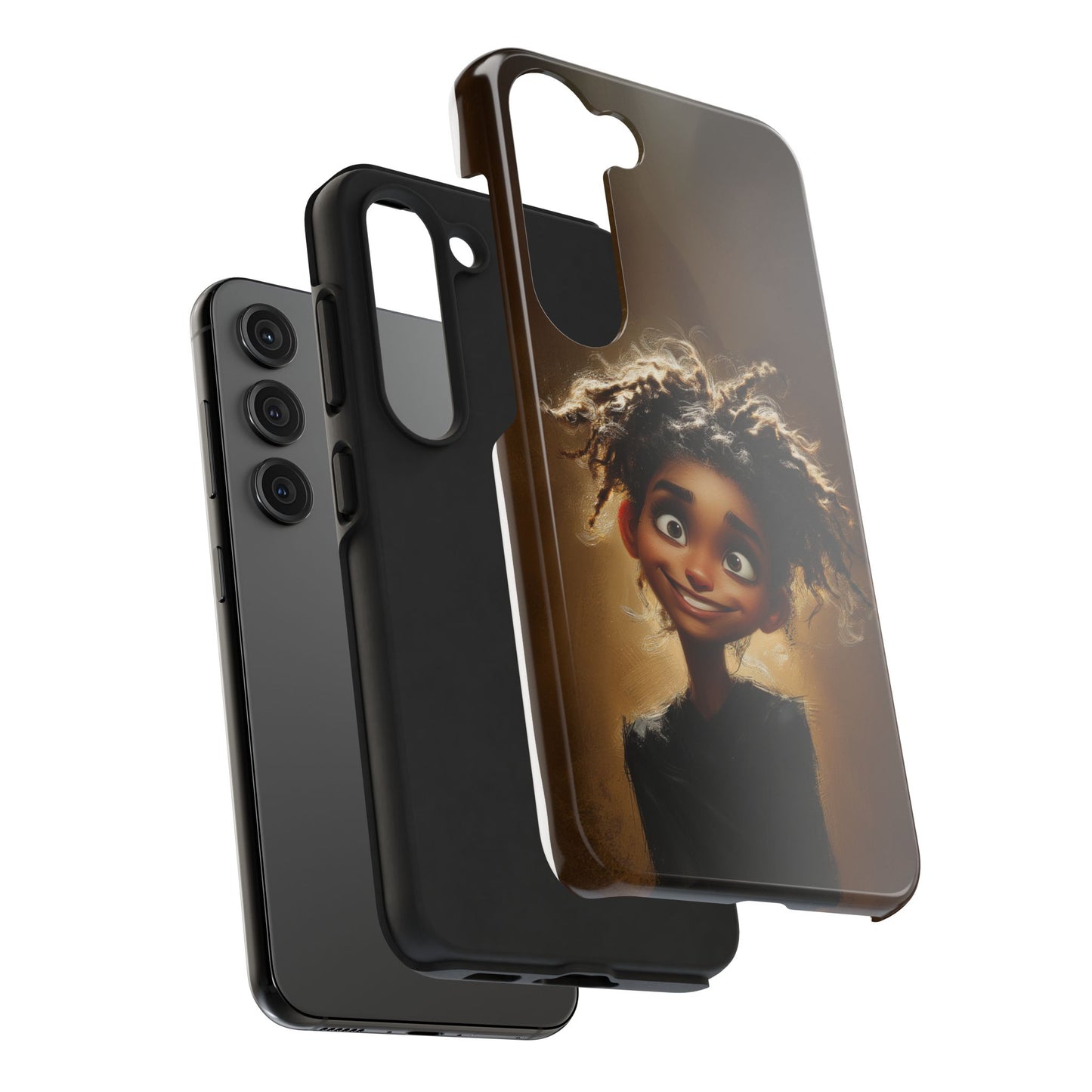 Whimsical Tough Phone Case with Playful Character Design