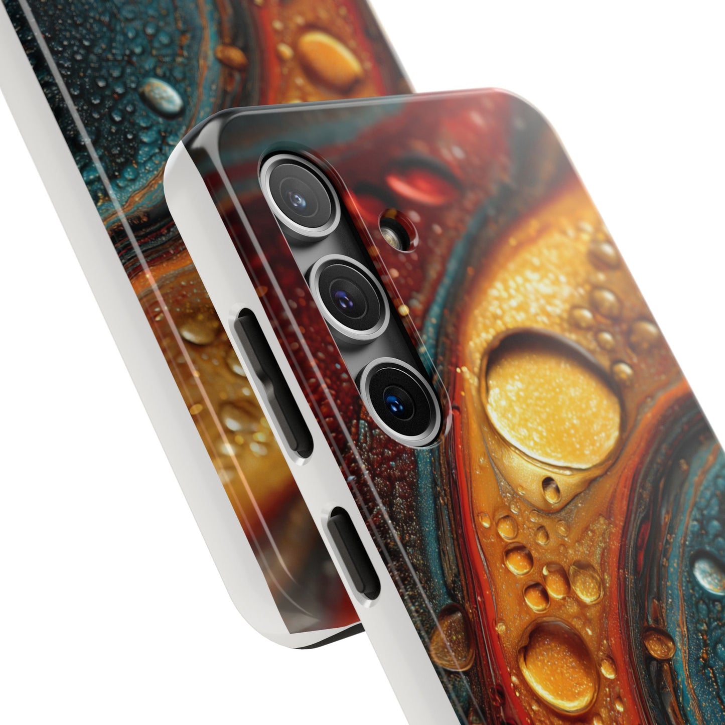 Vibrant Watercolor Tough Phone Case - Colorful Abstract Design
