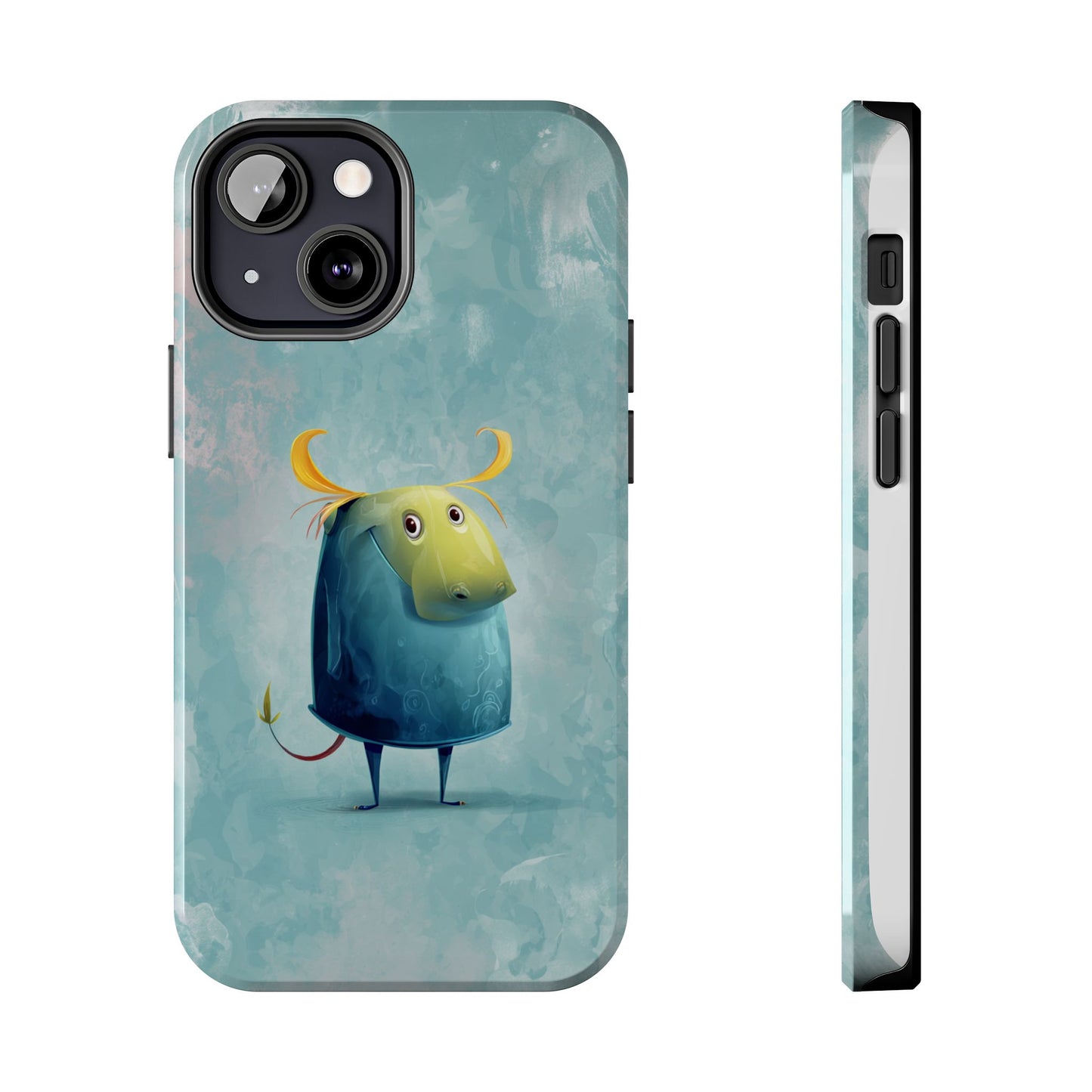 Cute Cartoon Bull Tough Phone Case - Durable & Fun Protection