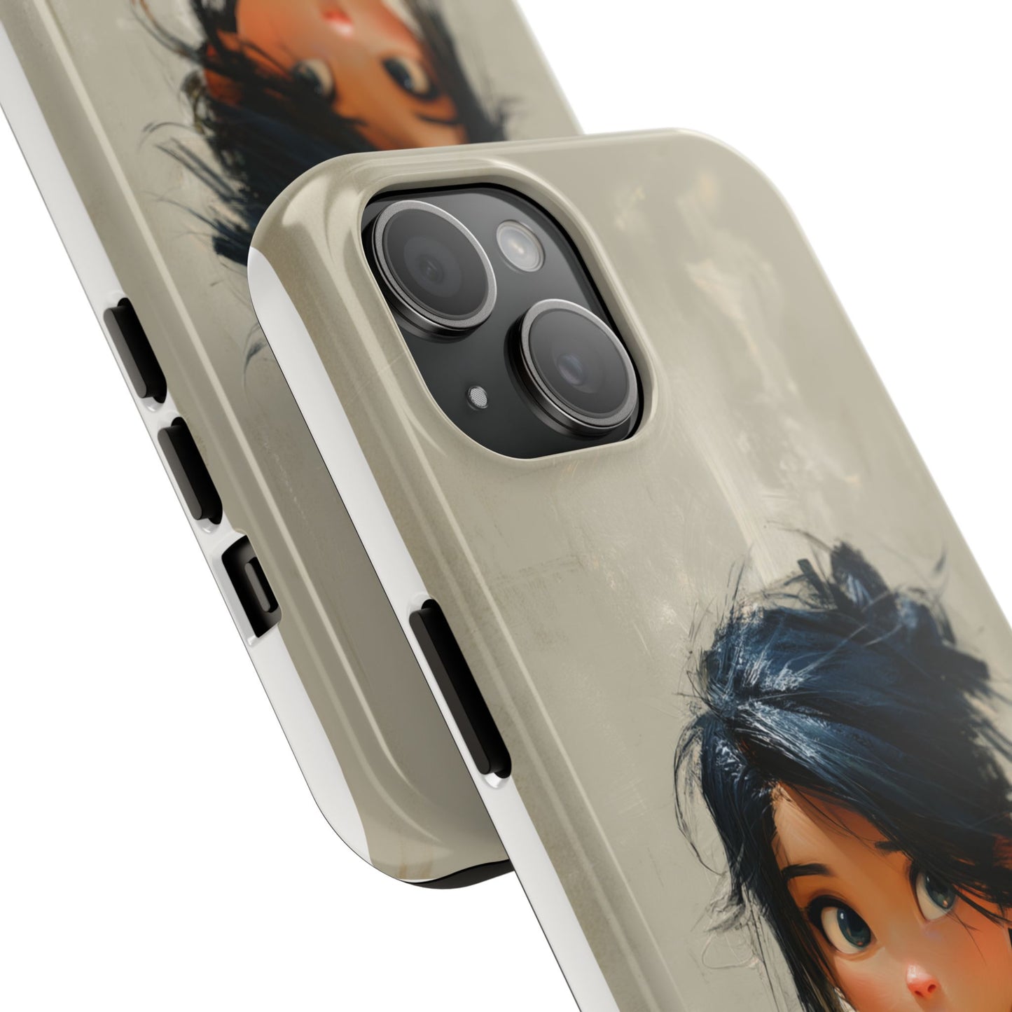 Artistic Tough Phone Case – Unique Portrait Design for Creatives