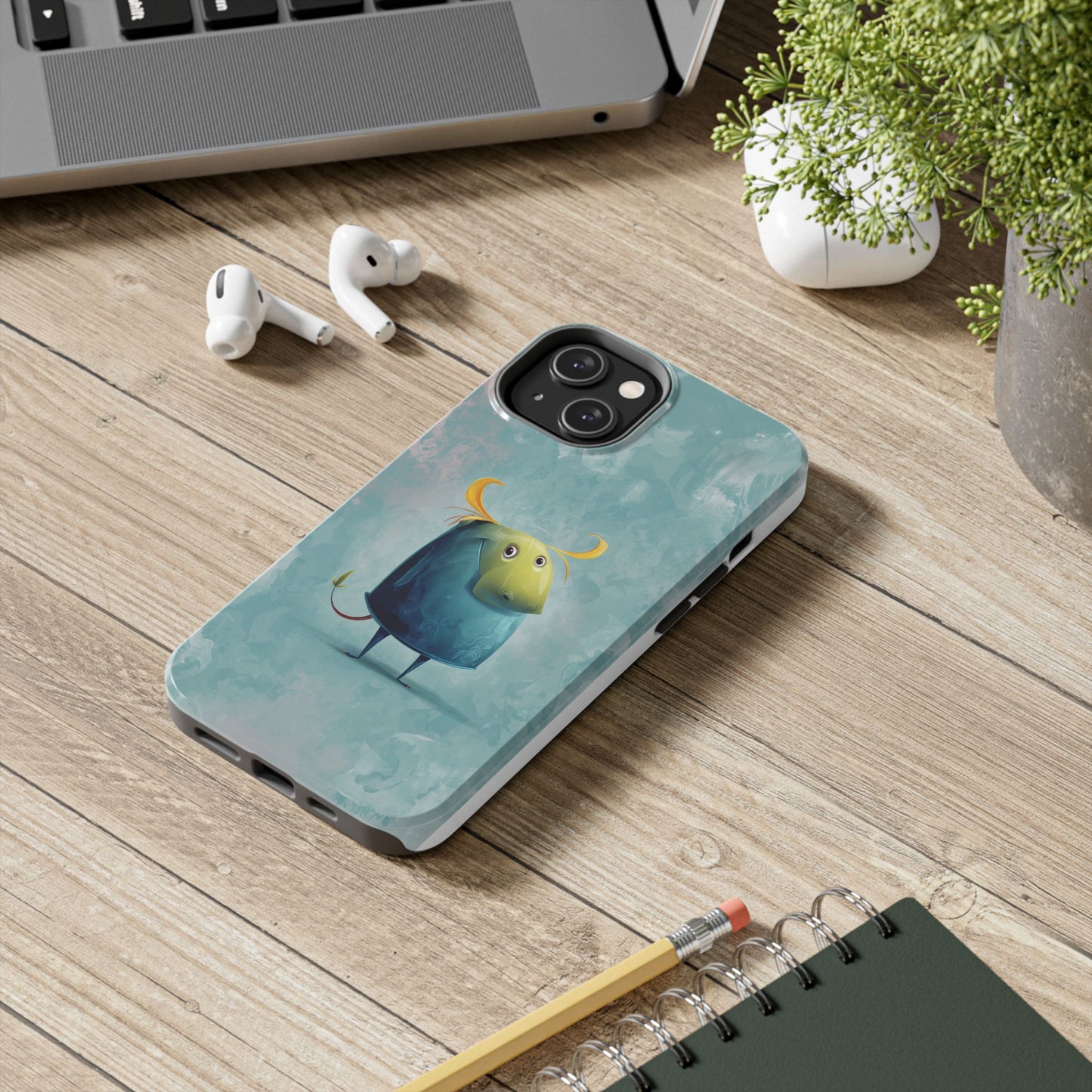 Cute Cartoon Bull Tough Phone Case - Durable & Fun Protection