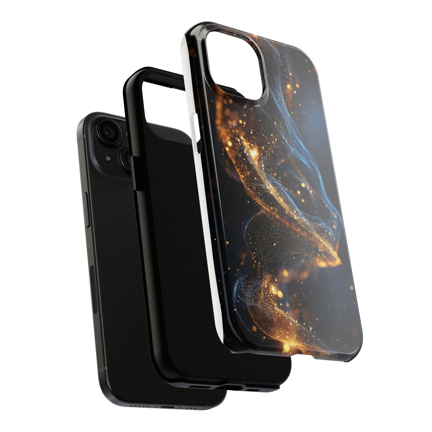 Elegant Gold Swirl Tough Phone Case – Durable & Stylish Protection for Your Device