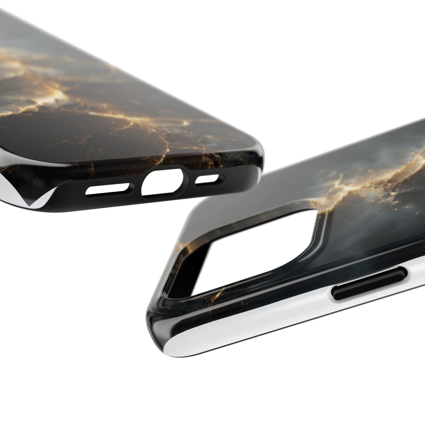 Majestic Marble Phone Case - Tough Protective Cover with Gold Veins