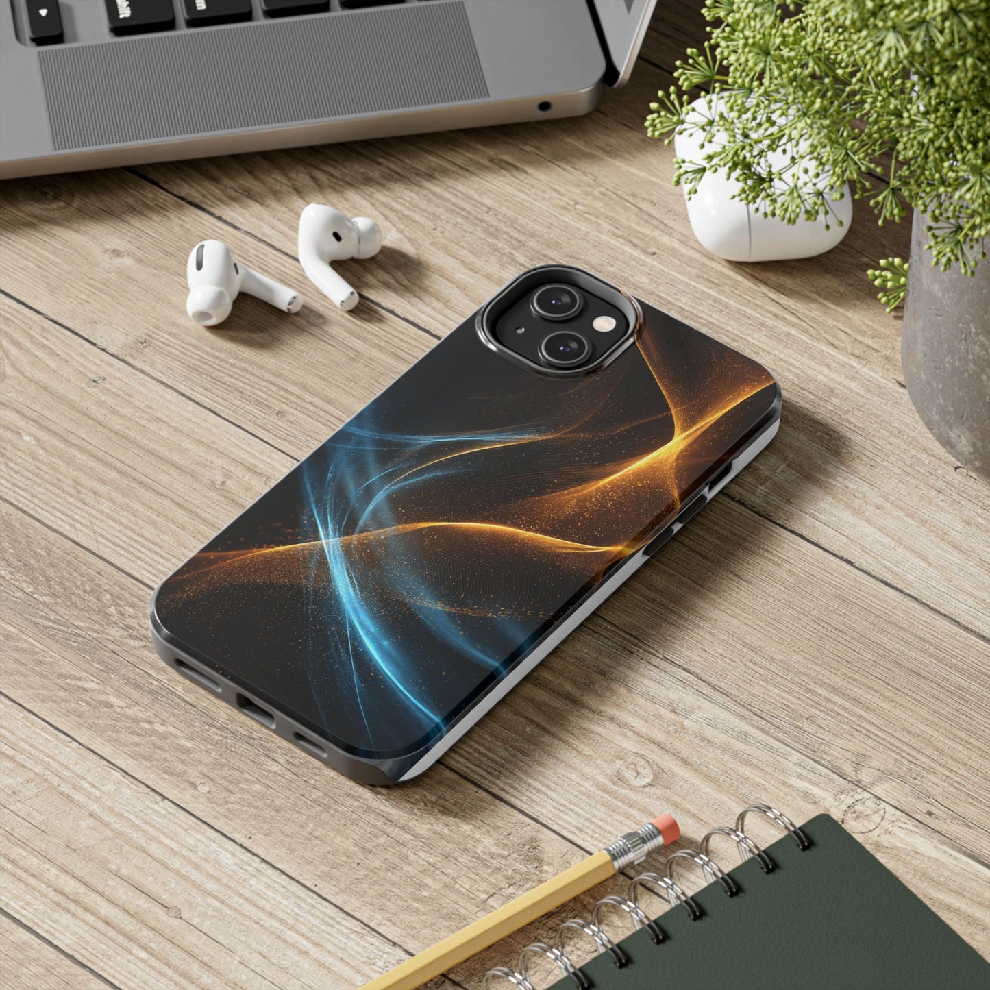 Dynamic Wave Tough Phone Case - Durable and Stylish