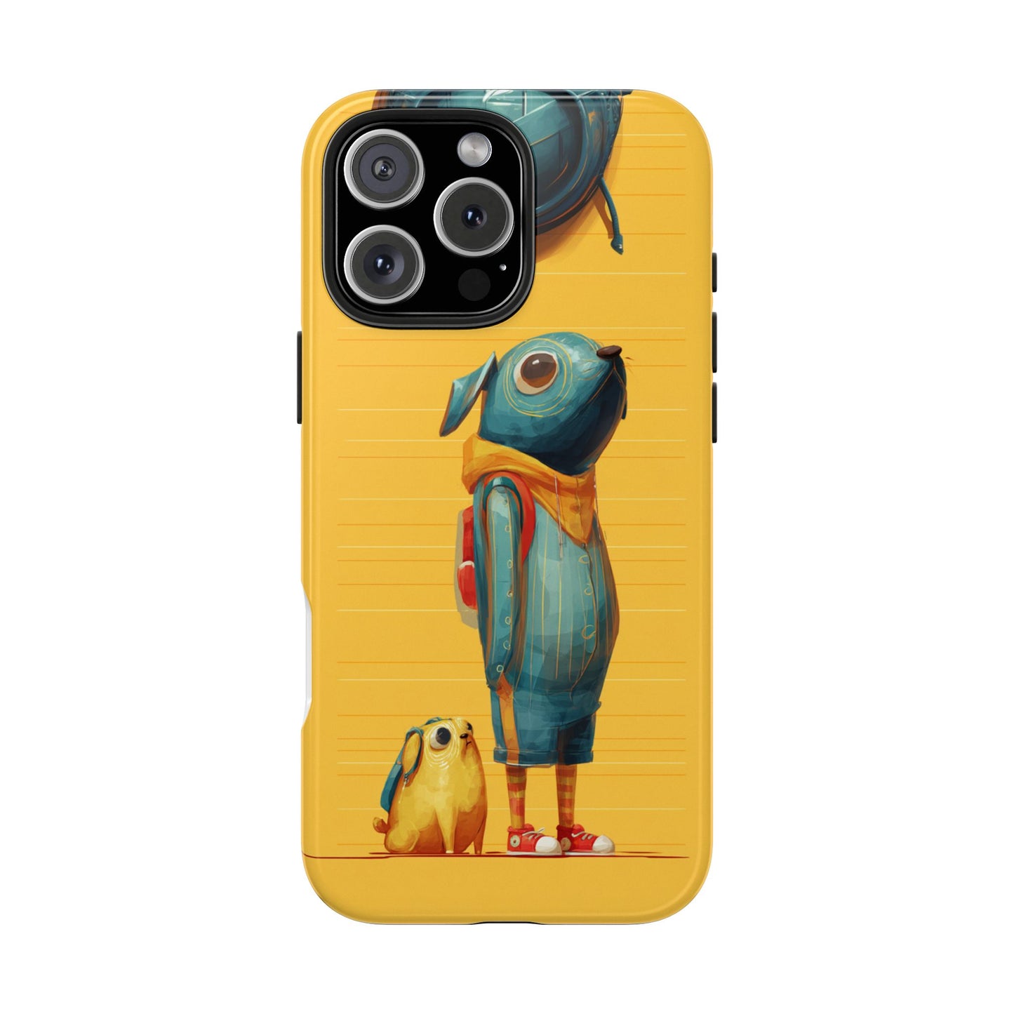 Colorful Animal Art Tough Phone Case - Perfect for Pet Lovers & Kids