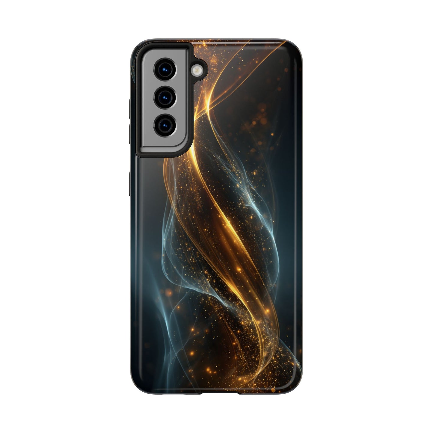 Stylish Tough Phone Case with Elegant Swirl Design