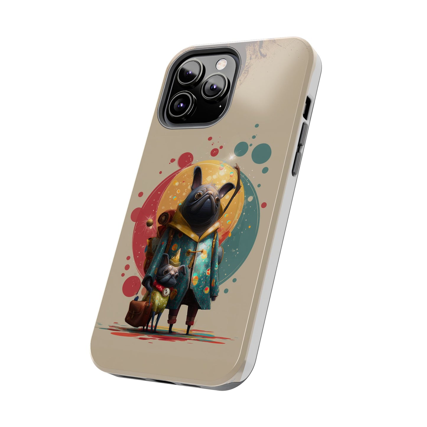 Whimsical Pet-Inspired Tough Phone Case - Perfect for Animal Lovers