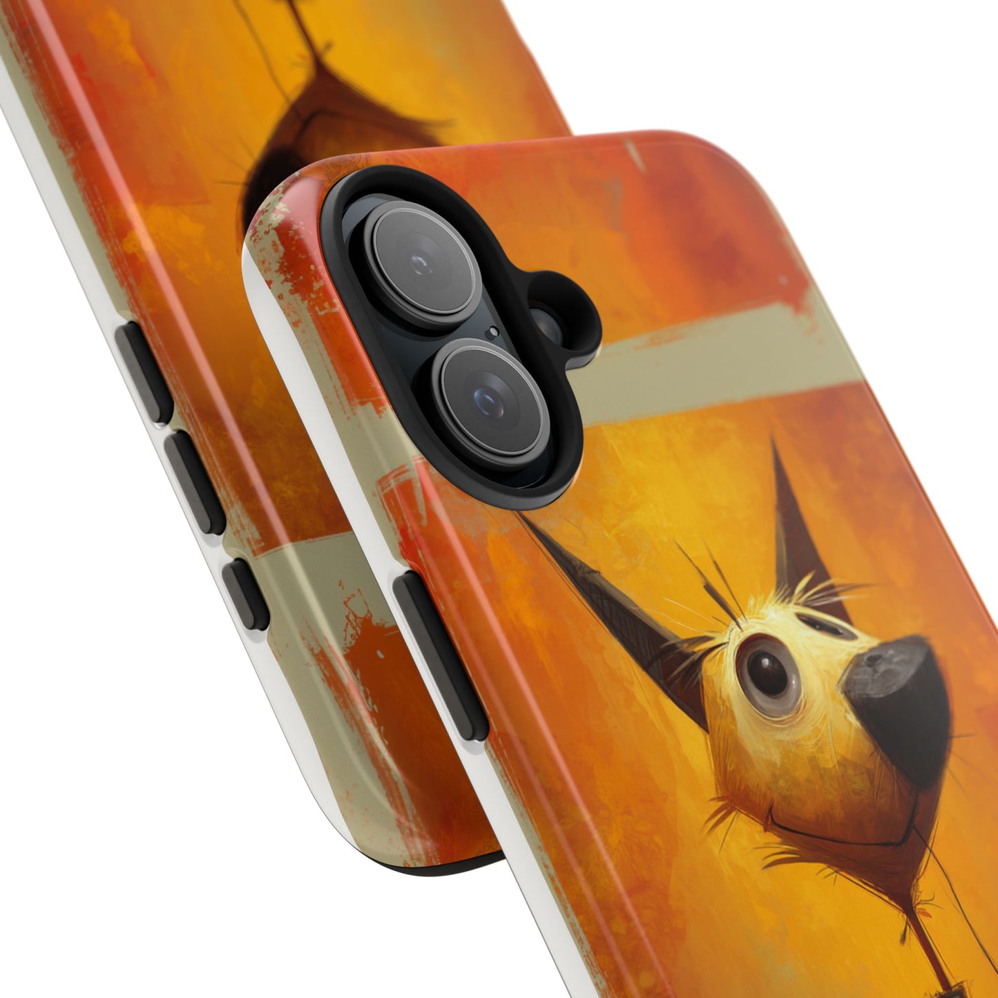 Whimsical Dog Art Tough Phone Case - Fun & Stylish Pet Lover Gift
