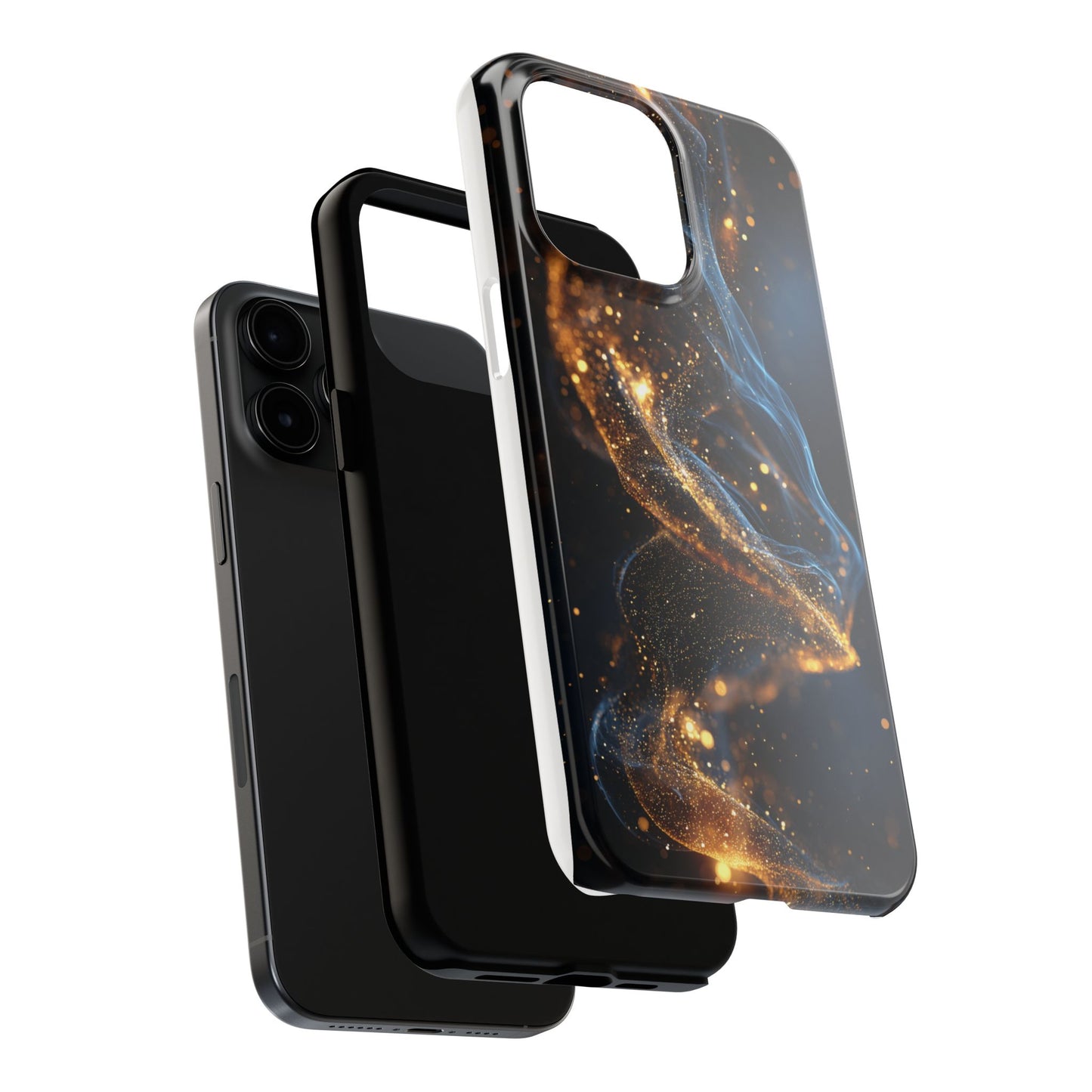 Elegant Gold Swirl Tough Phone Case – Durable & Stylish Protection for Your Device