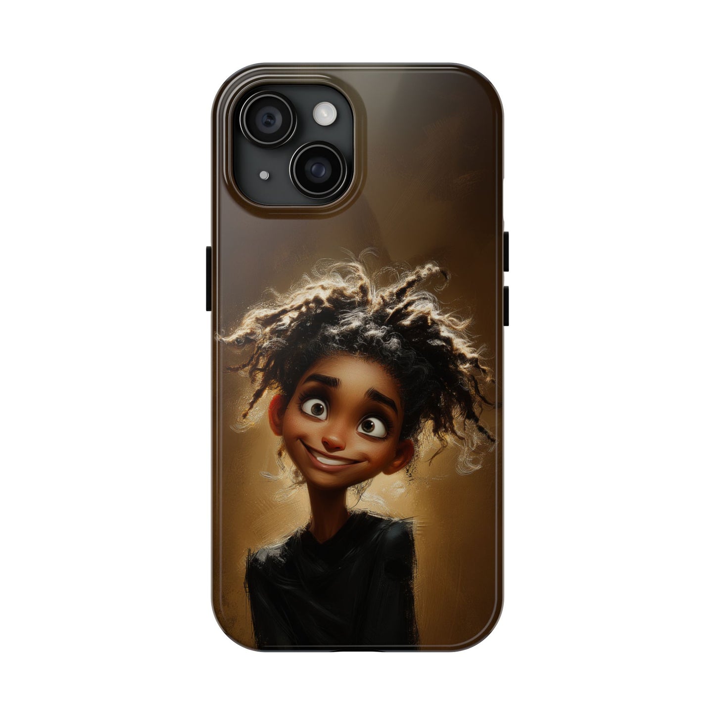 Whimsical Tough Phone Case with Playful Character Design