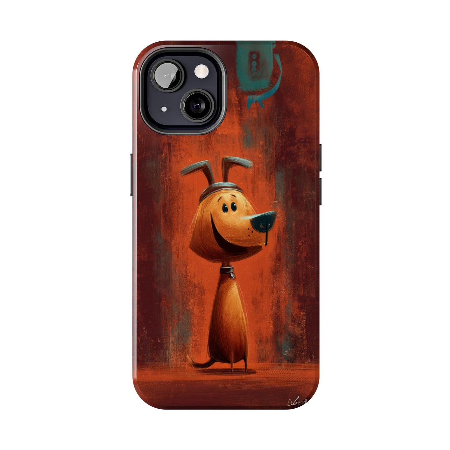 Playful Dog Art Tough Phone Case - Perfect for Pet Lovers