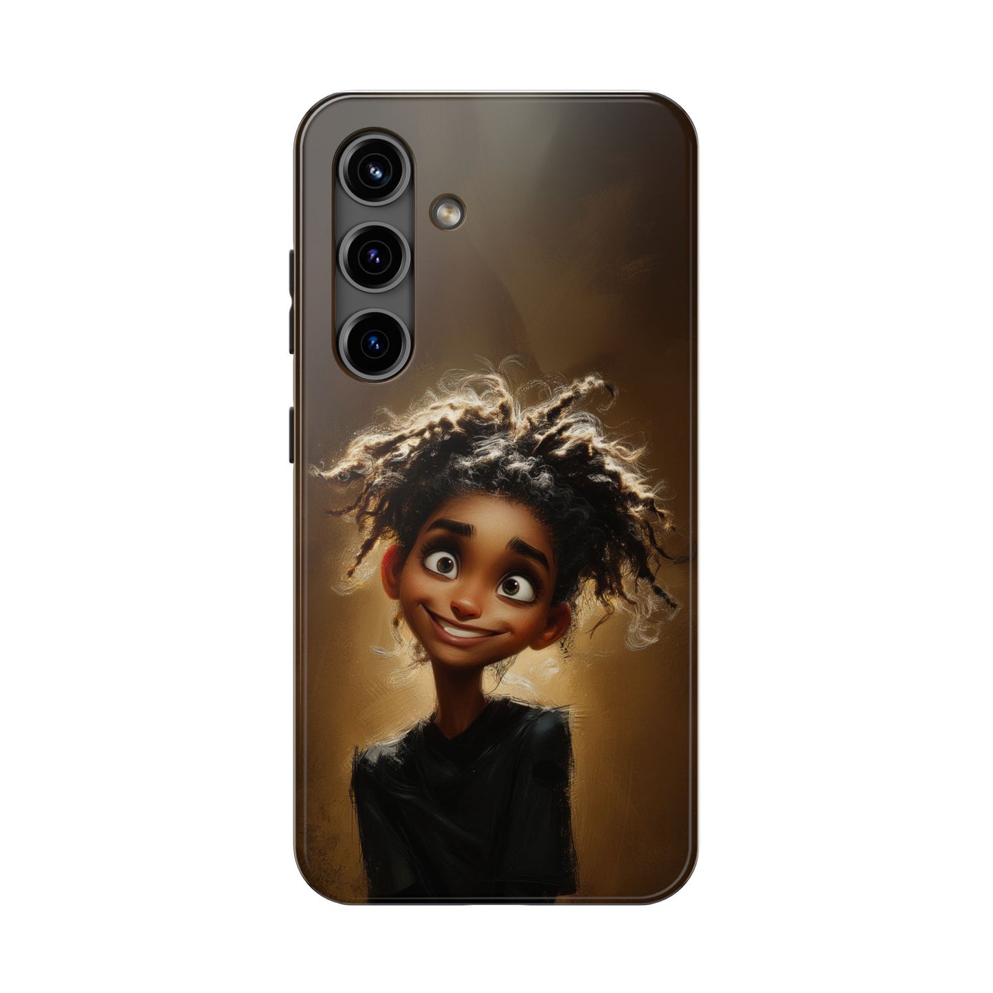 Whimsical Tough Phone Case with Playful Character Design