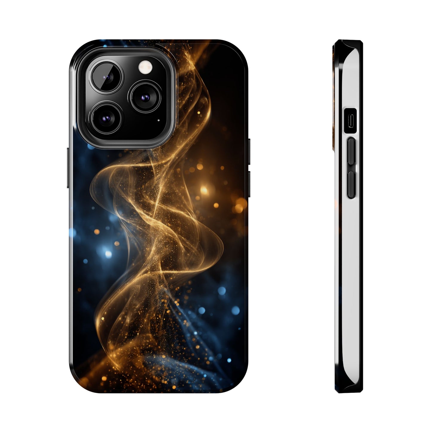 Stylish Tough Phone Cases with Sparkling Swirls Design