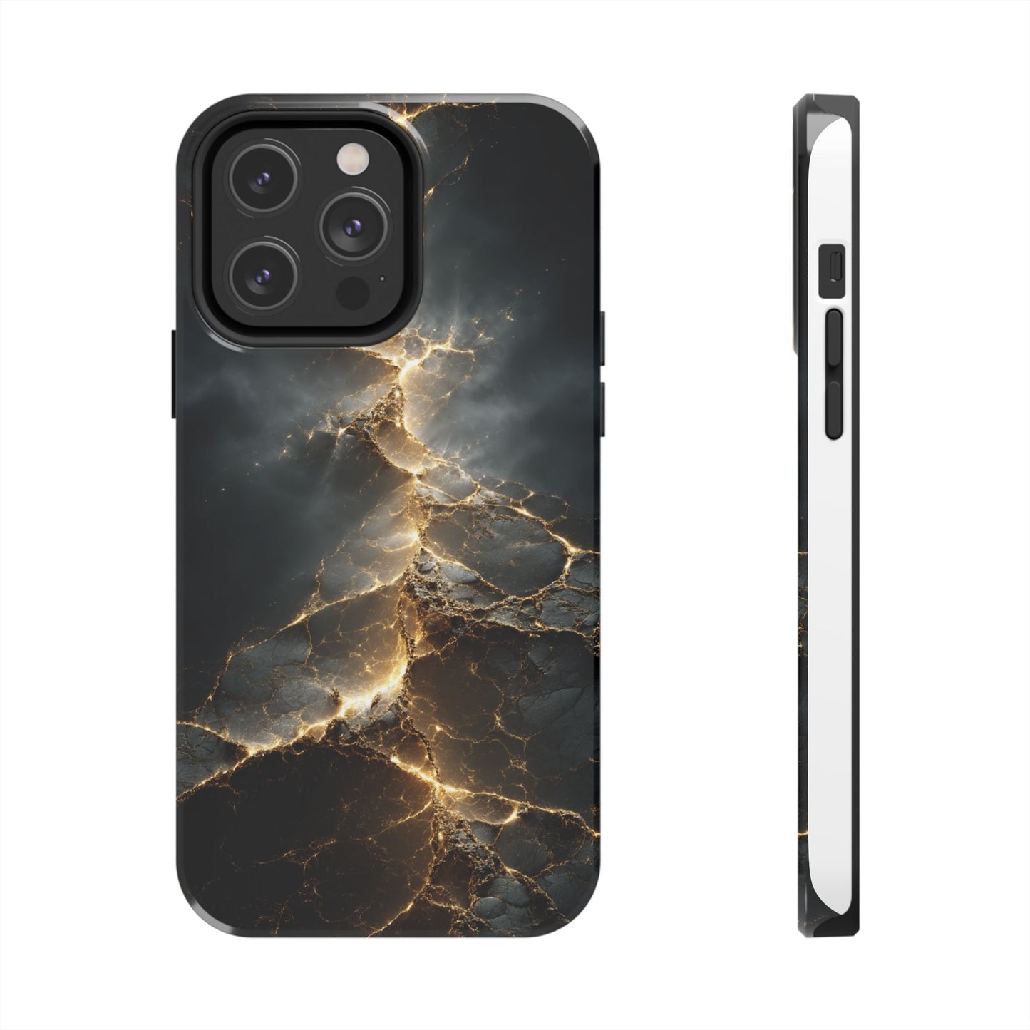 Majestic Marble Phone Case - Tough Protective Cover with Gold Veins