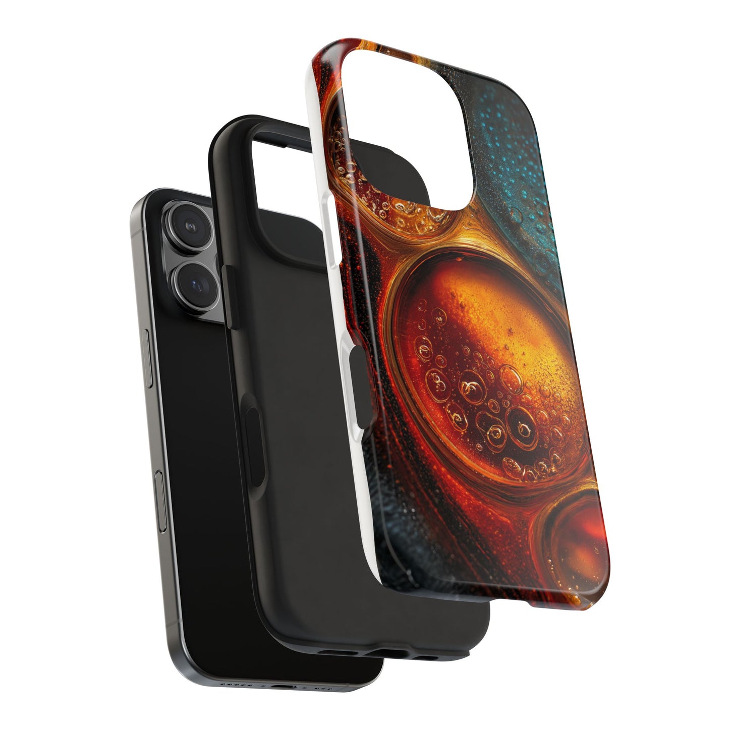 Vibrant Abstract Tough Phone Case – Bubble Design for Ultimate Protection