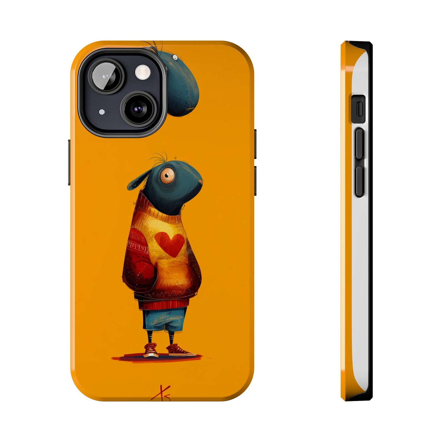 Cute Cartoon Tough Phone Case - Whimsical Sheep Design