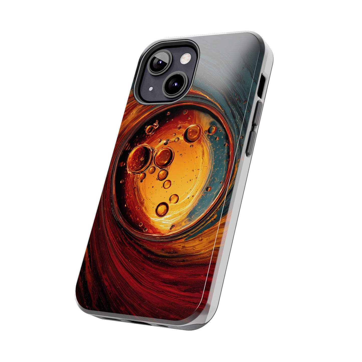 Vibrant Abstract Phone Case with Bubble Design - Tough & Stylish