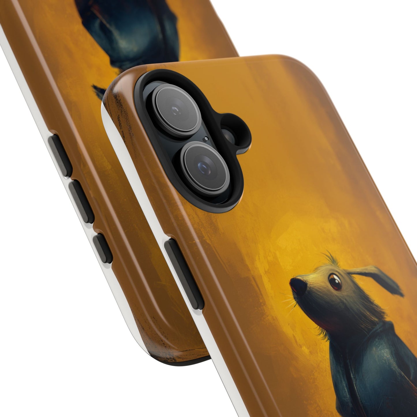 Whimsical Dog Art Tough Phone Case - Durable & Stylish