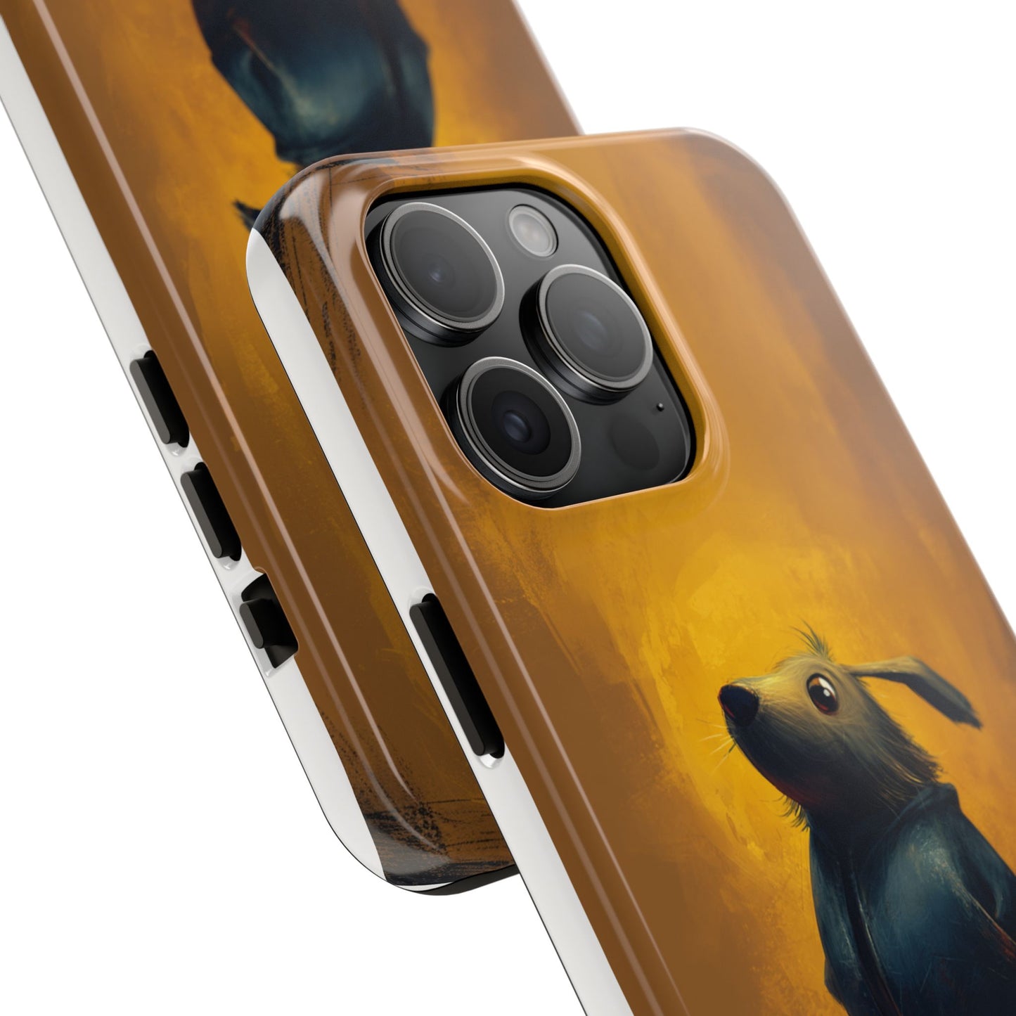 Whimsical Dog Art Tough Phone Case - Durable & Stylish