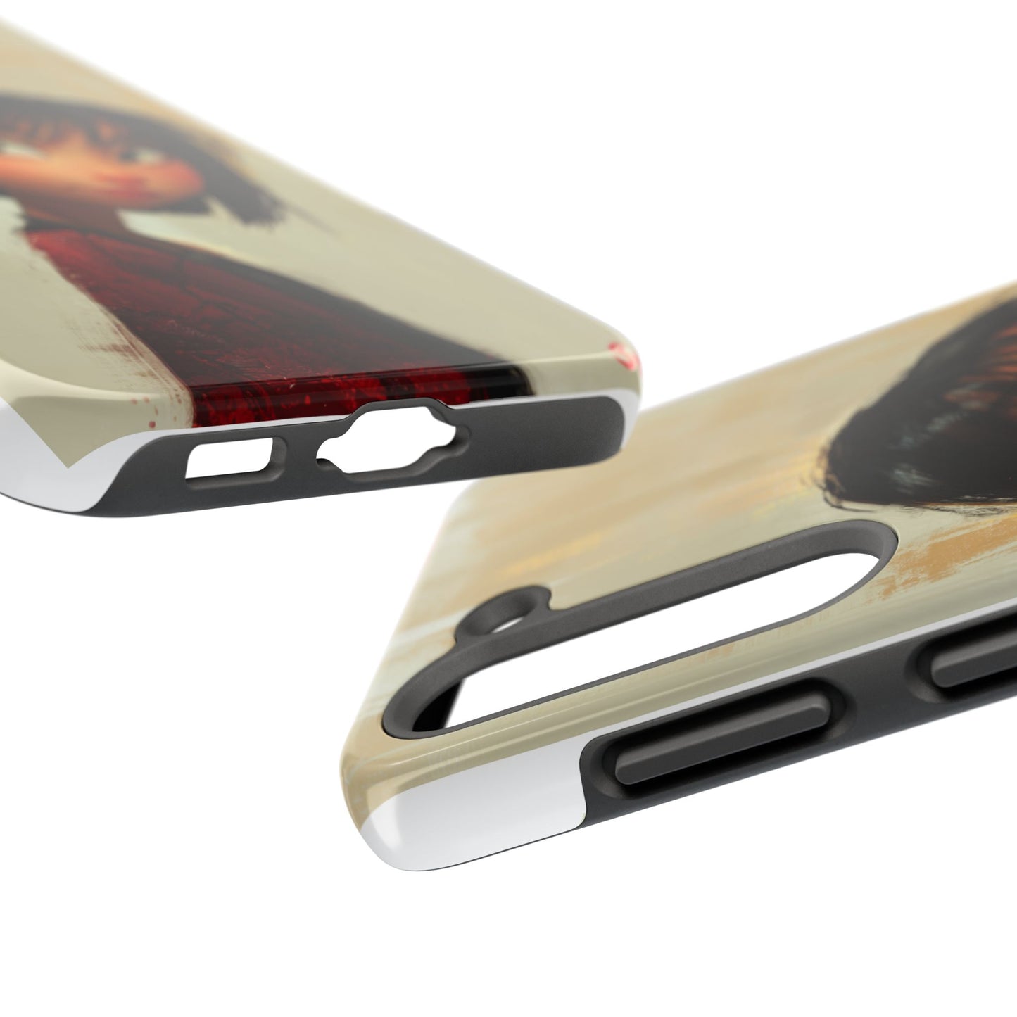 Artistic Tough Phone Case - Cute Character Design for Kids and Teens