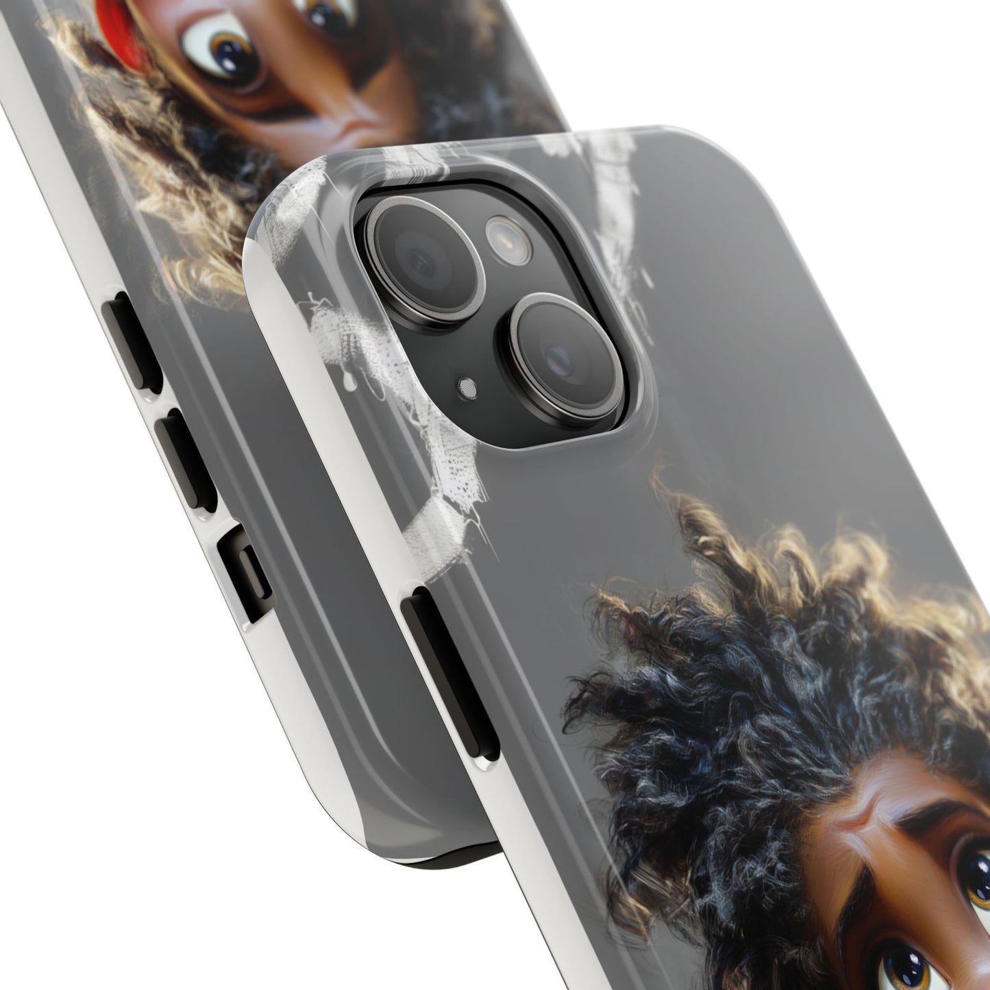 Whimsical Tough Phone Case - Artistic Design for Kids and Tweens