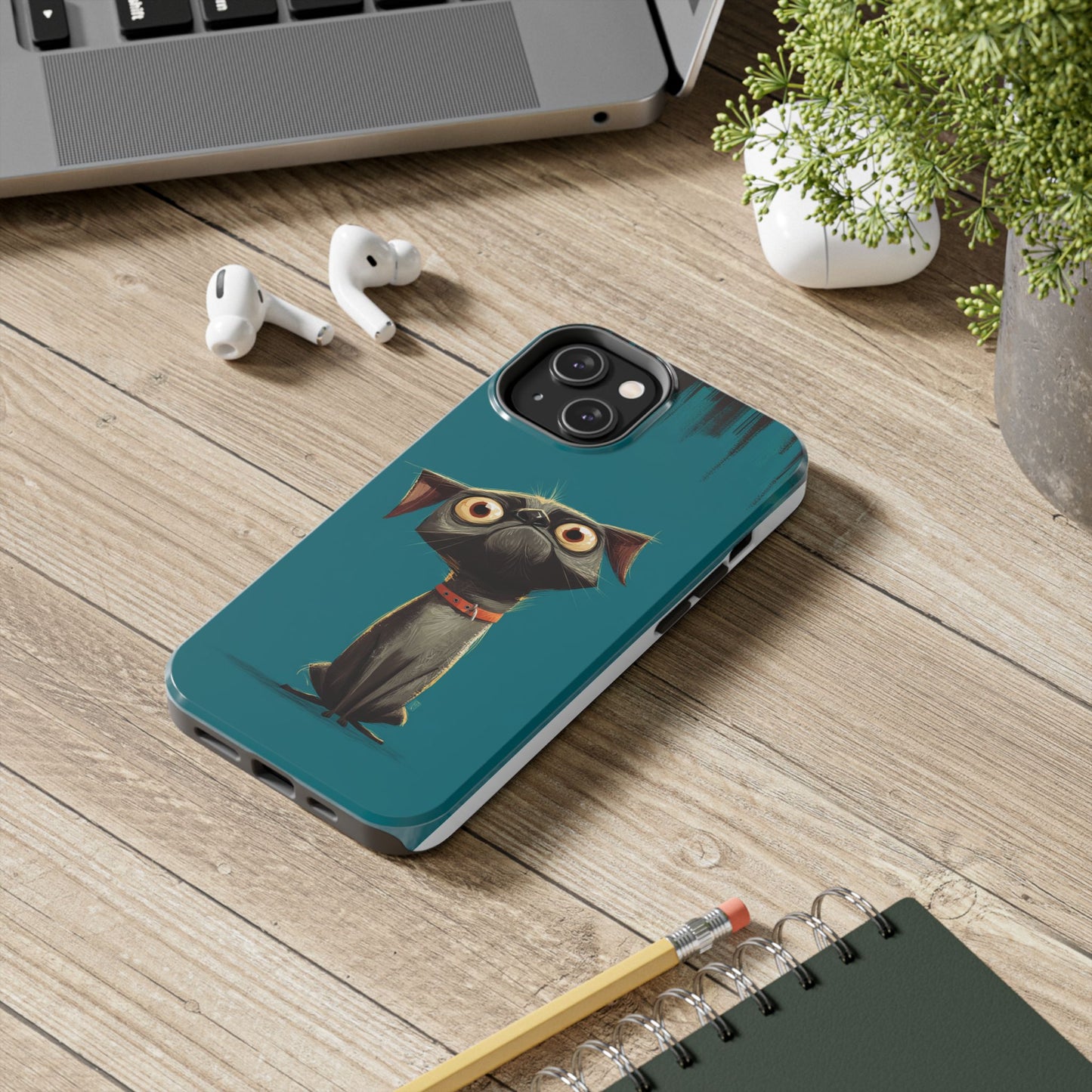 Cute Dog Tough Phone Case - Durable Protection for Pet Lovers