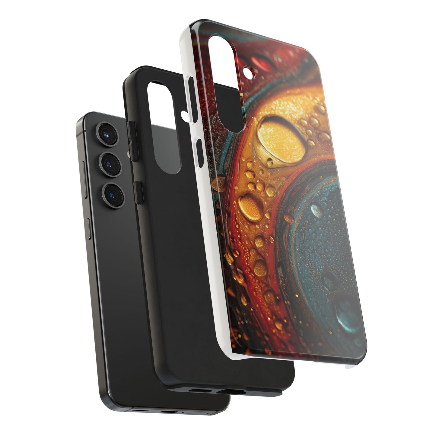 Vibrant Watercolor Tough Phone Case - Colorful Abstract Design