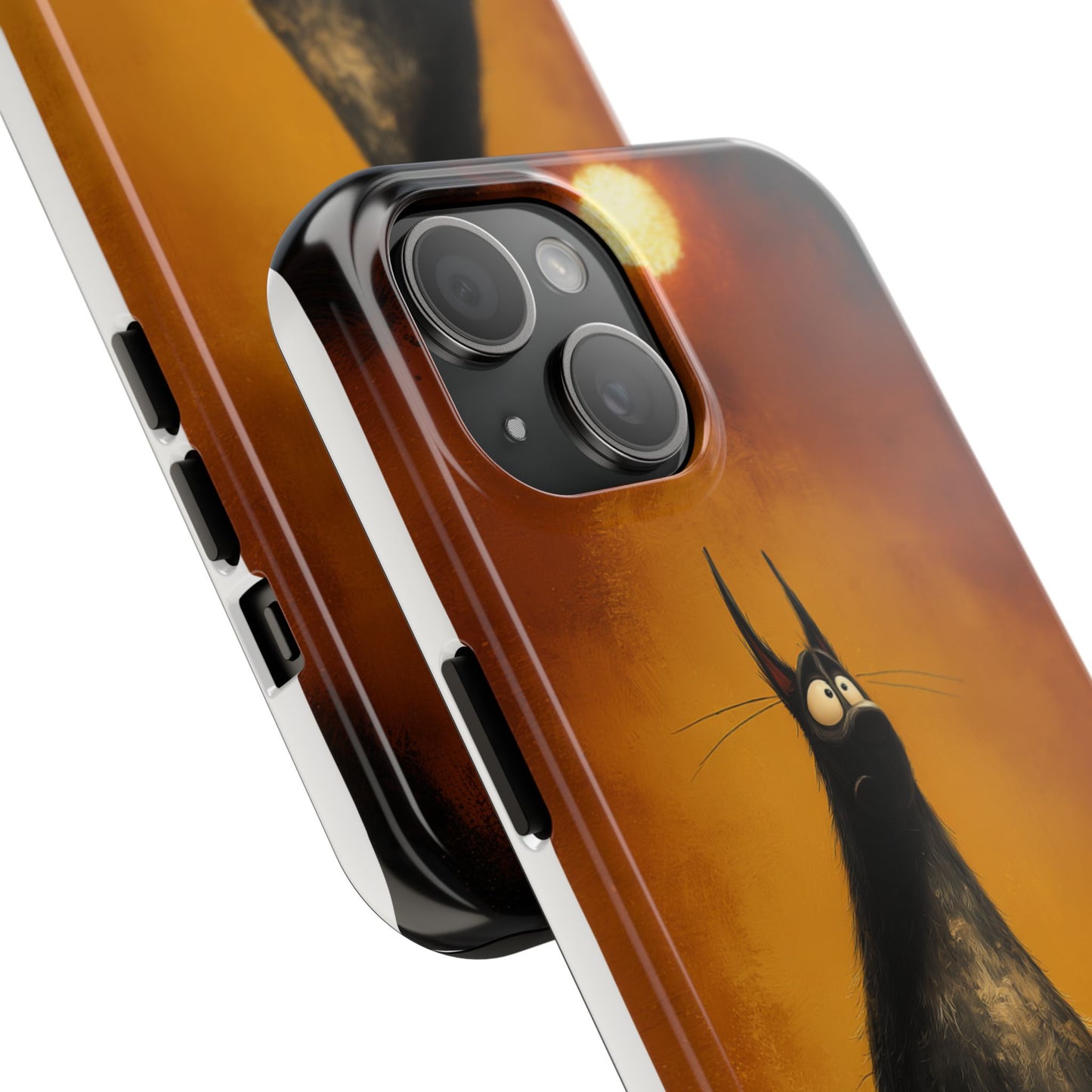 Whimsical Tough Phone Cases - Cat & Dog Design