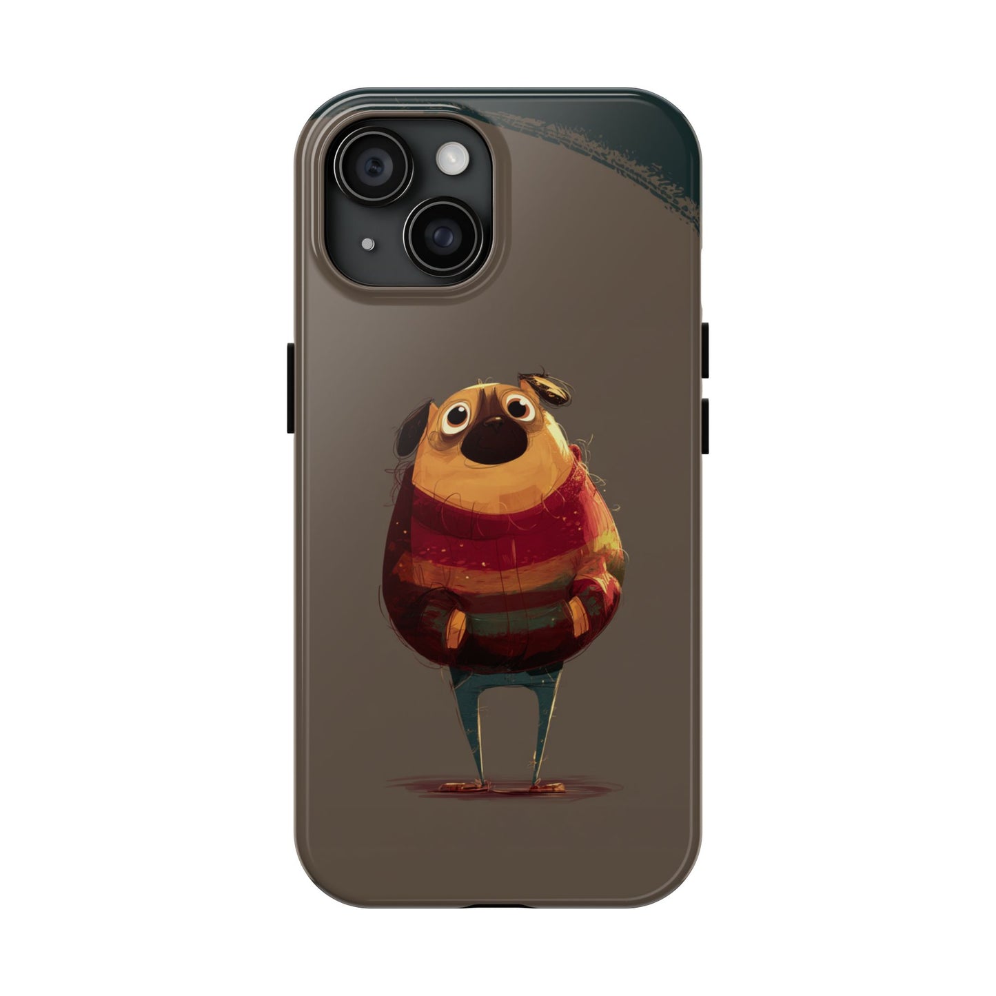 Cute Pug Tough Phone Case - Durable & Stylish Protection for Pet Lovers