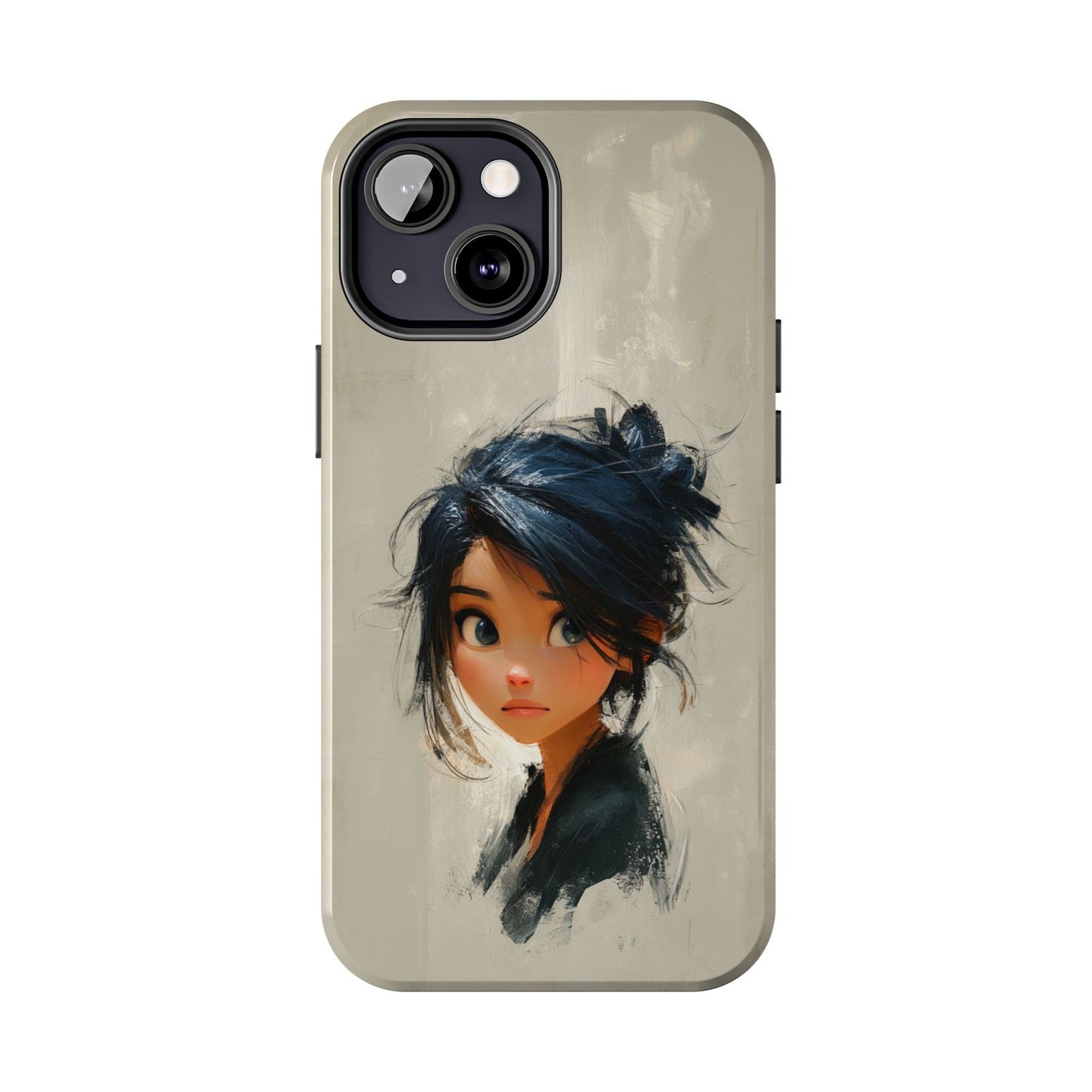 Artistic Tough Phone Case – Unique Portrait Design for Creatives