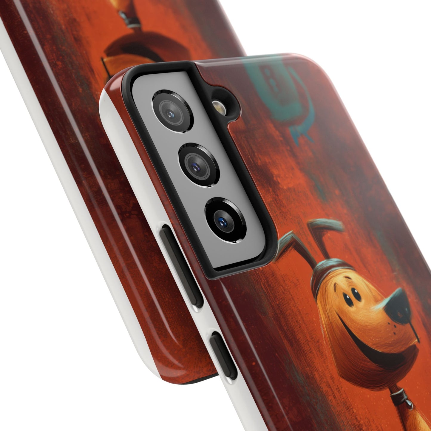 Playful Dog Art Tough Phone Case - Perfect for Pet Lovers