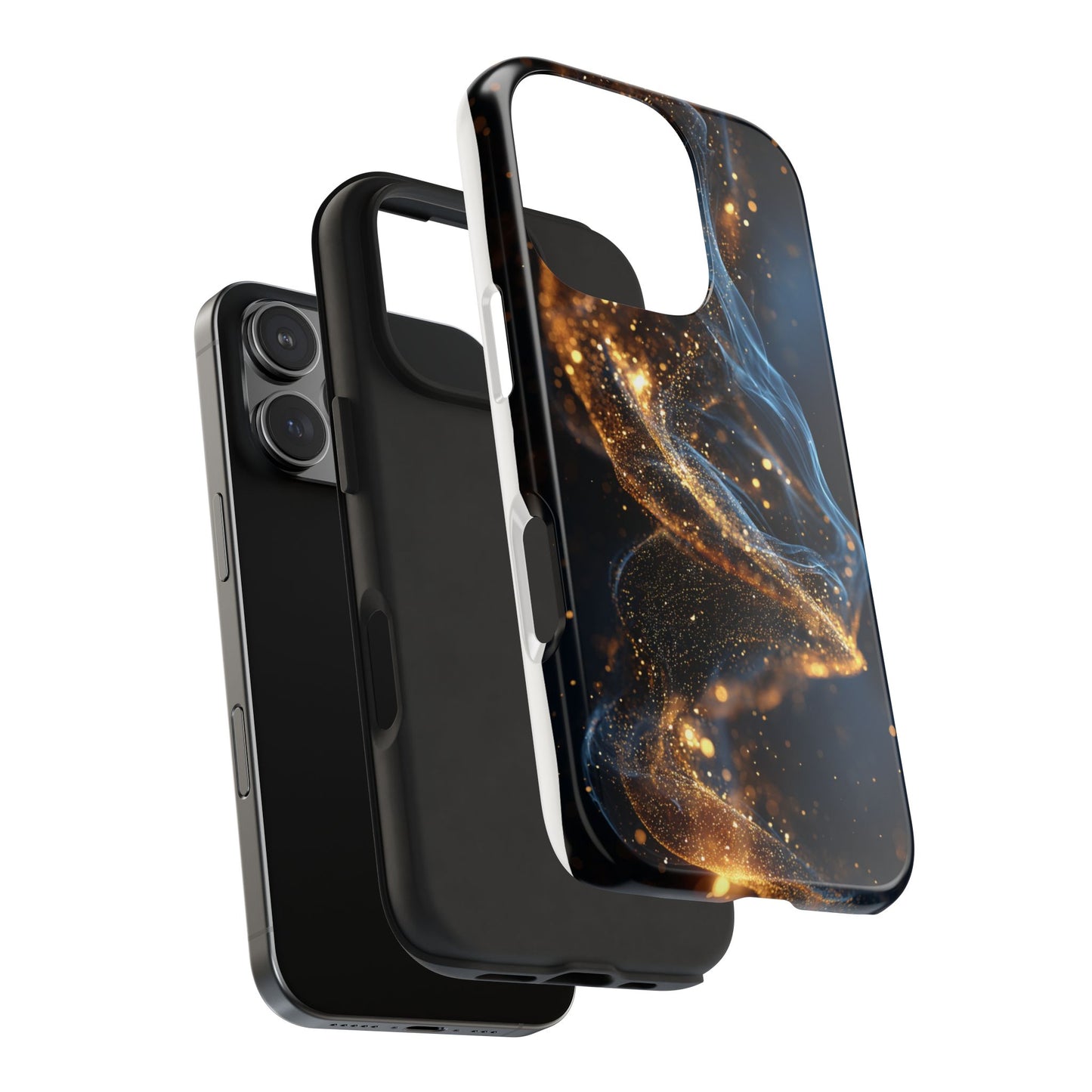Elegant Gold Swirl Tough Phone Case – Durable & Stylish Protection for Your Device