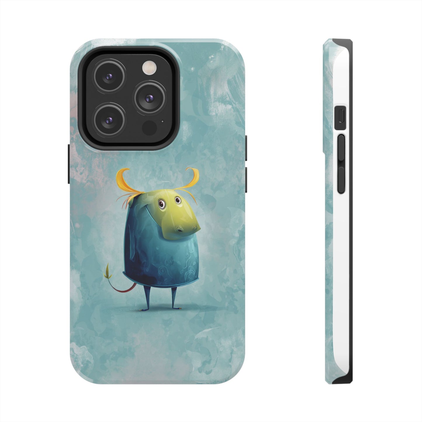 Cute Cartoon Bull Tough Phone Case - Durable & Fun Protection