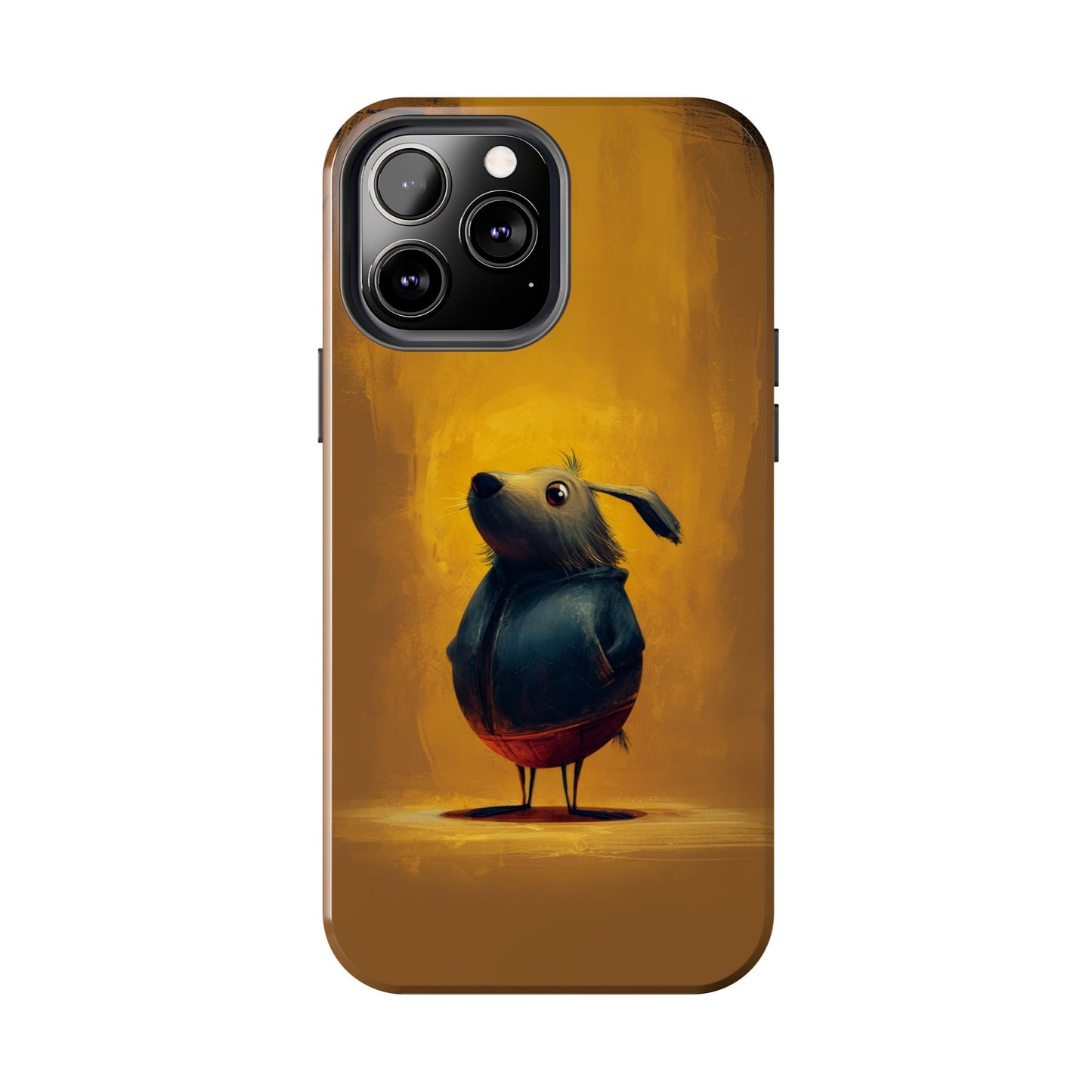 Whimsical Dog Art Tough Phone Case - Durable & Stylish