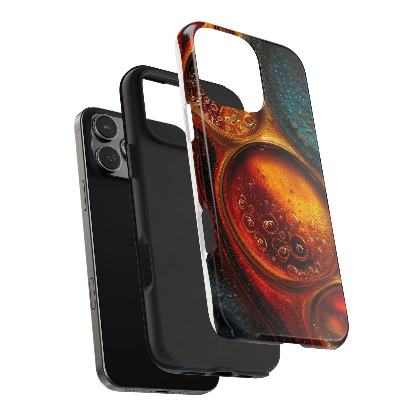 Vibrant Abstract Tough Phone Case – Bubble Design for Ultimate Protection