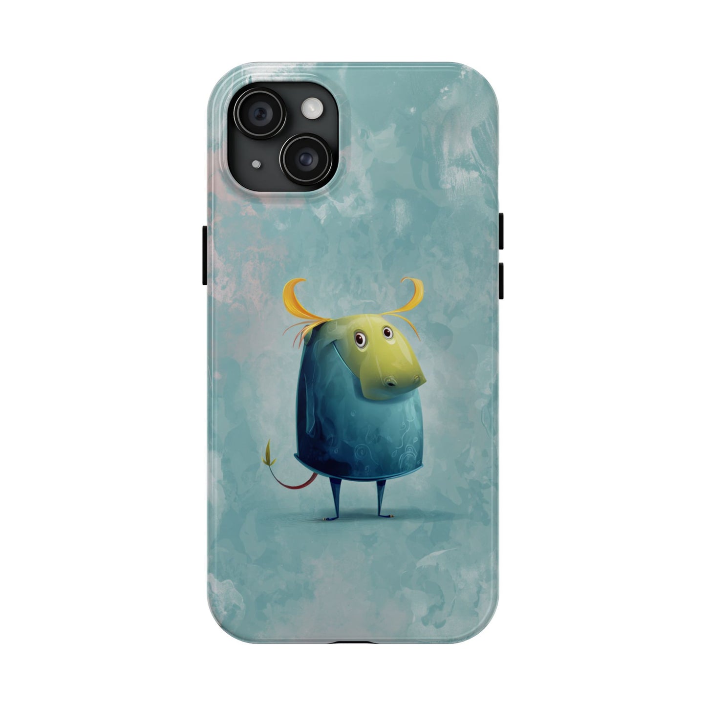 Cute Cartoon Bull Tough Phone Case - Durable & Fun Protection