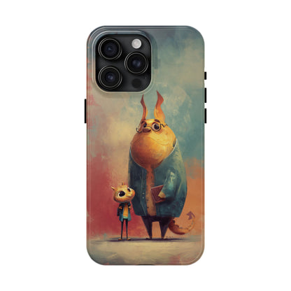 Animal Art Tough Phone Cases, Cute Character Phone Protector, Unique Cartoon Phone Cover, Fun Gift for Kids, Birthday or Holiday Present