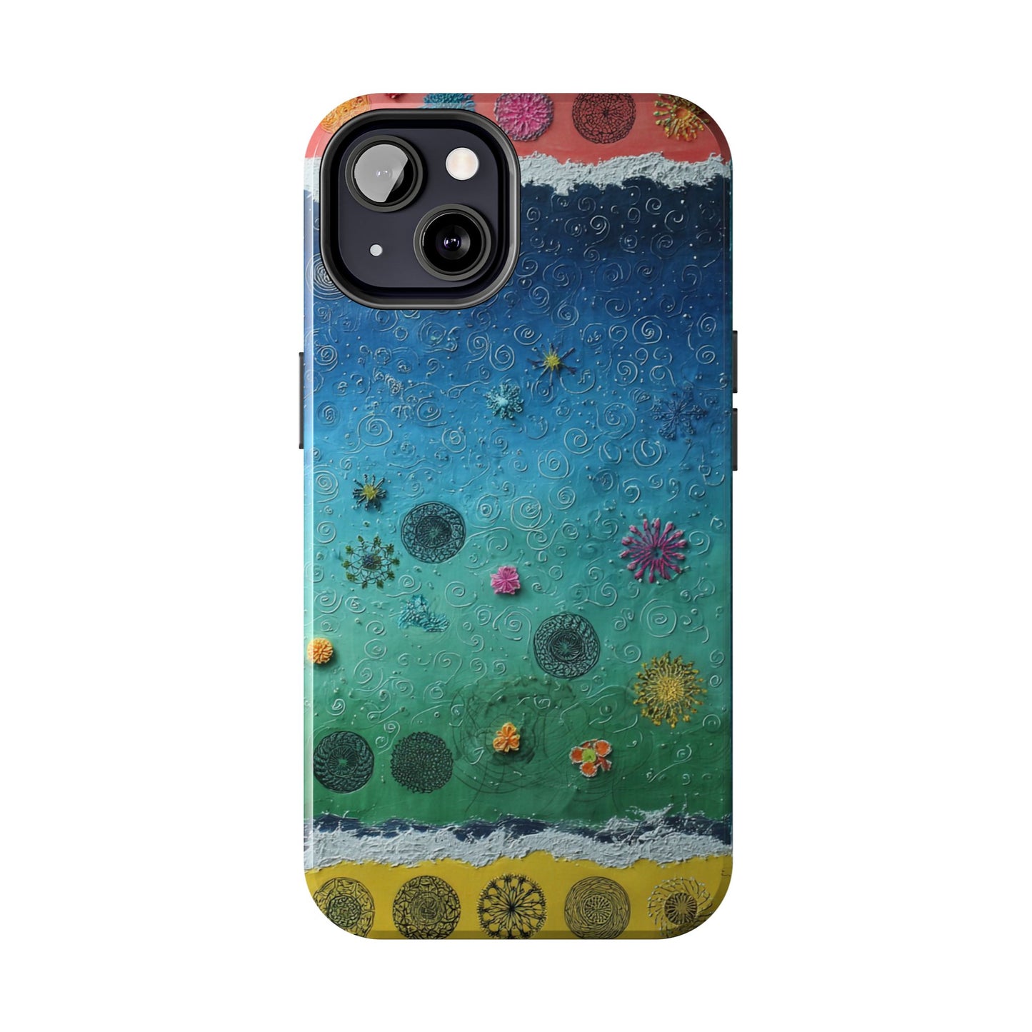Vibrant Tough Phone Cases, Colorful Smartphone Accessories, Unique Phone Cover, Gift for Her, Artsy Tech Gear, Summer Vibe