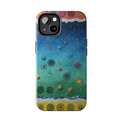 Vibrant Tough Phone Cases, Colorful Smartphone Accessories, Unique Phone Cover, Gift for Her, Artsy Tech Gear, Summer Vibe