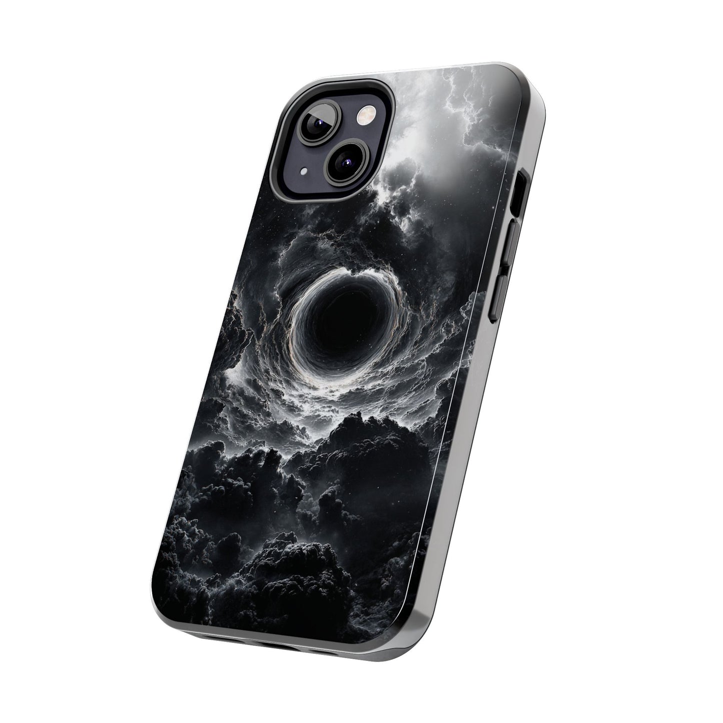 Cosmic Black Hole Tough Phone Case | Sleek Sci-Fi Protection, Unique Art Accessory for Tech Lovers by Skipper