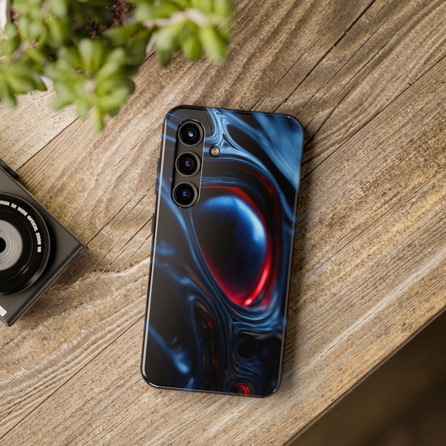 Edgy Tough Phone Case | Durable Smartphone Protection, Cyberpunk Design, Unique Gift for Him, Halloween Tech Accessory