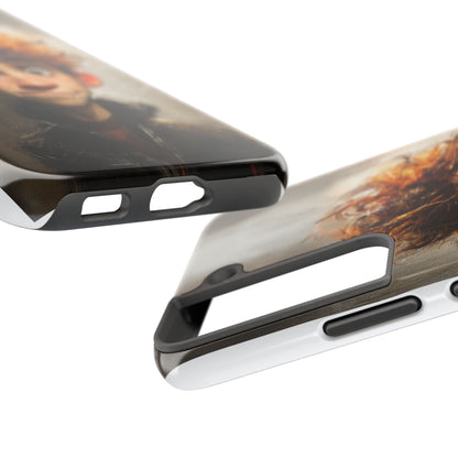 Whimsical Tough Phone Case – Unique Art Design for Creative Souls