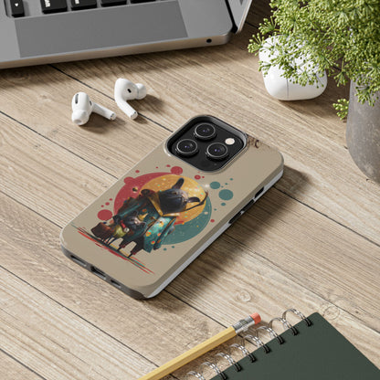 Whimsical Pet-Inspired Tough Phone Case - Perfect for Animal Lovers