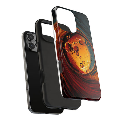 Vibrant Abstract Phone Case with Bubble Design - Tough & Stylish