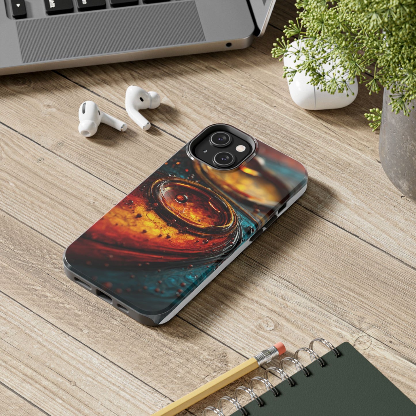 Artistic Tough Phone Case – Abstract Colorful Design for Unique Protection