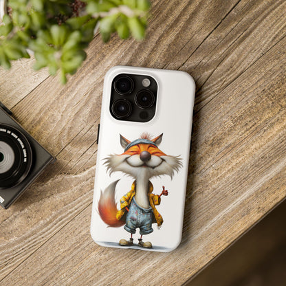 Playful Fox Tough Phone Case | Cute Cartoon Animal Cover by Skipper