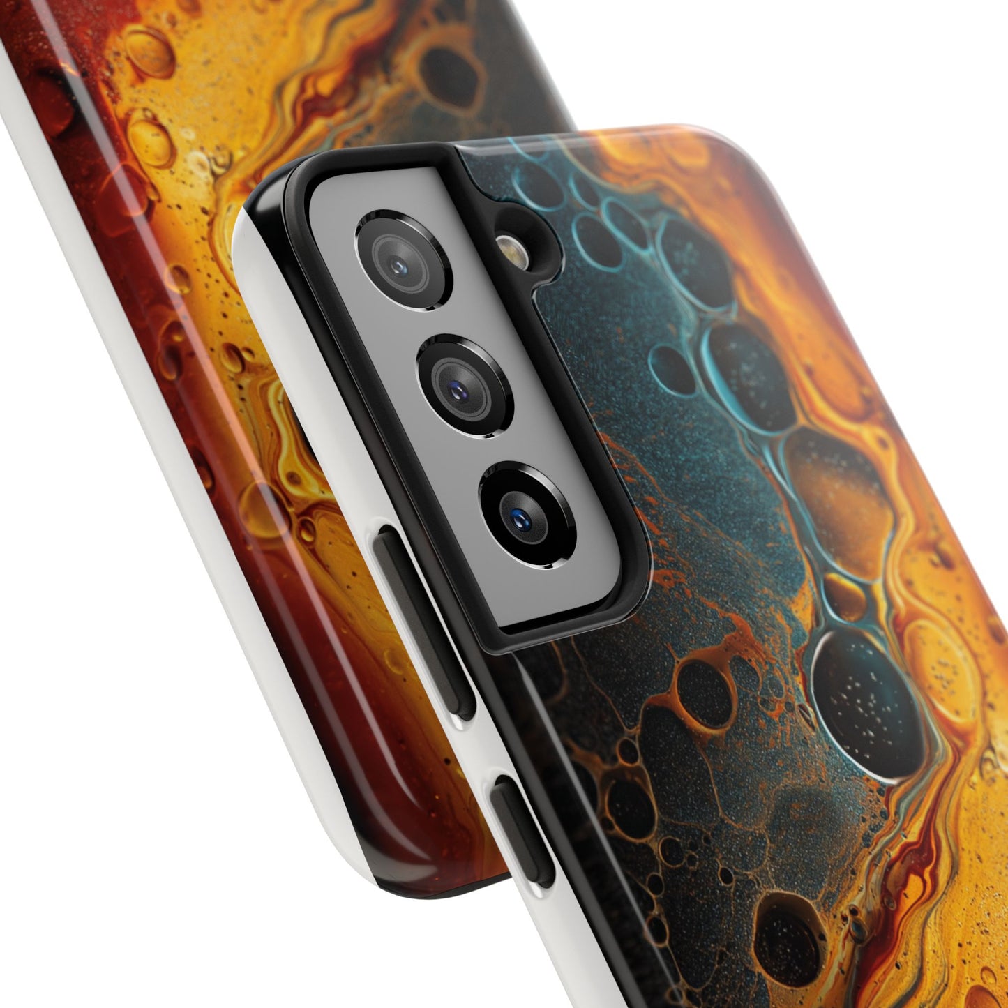 Abstract Lava Tough Phone Case - Vibrant Protective Cover for Adventurous Souls