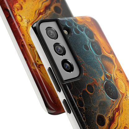 Abstract Lava Tough Phone Case - Vibrant Protective Cover for Adventurous Souls