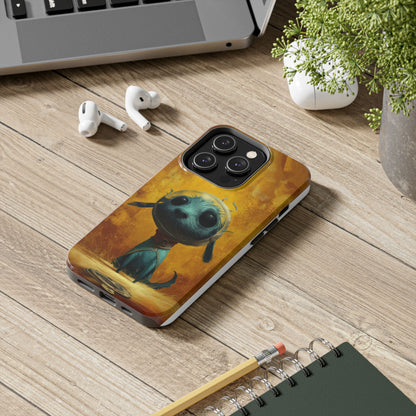 Cute Dog Art Tough Phone Case - Stylish & Protective